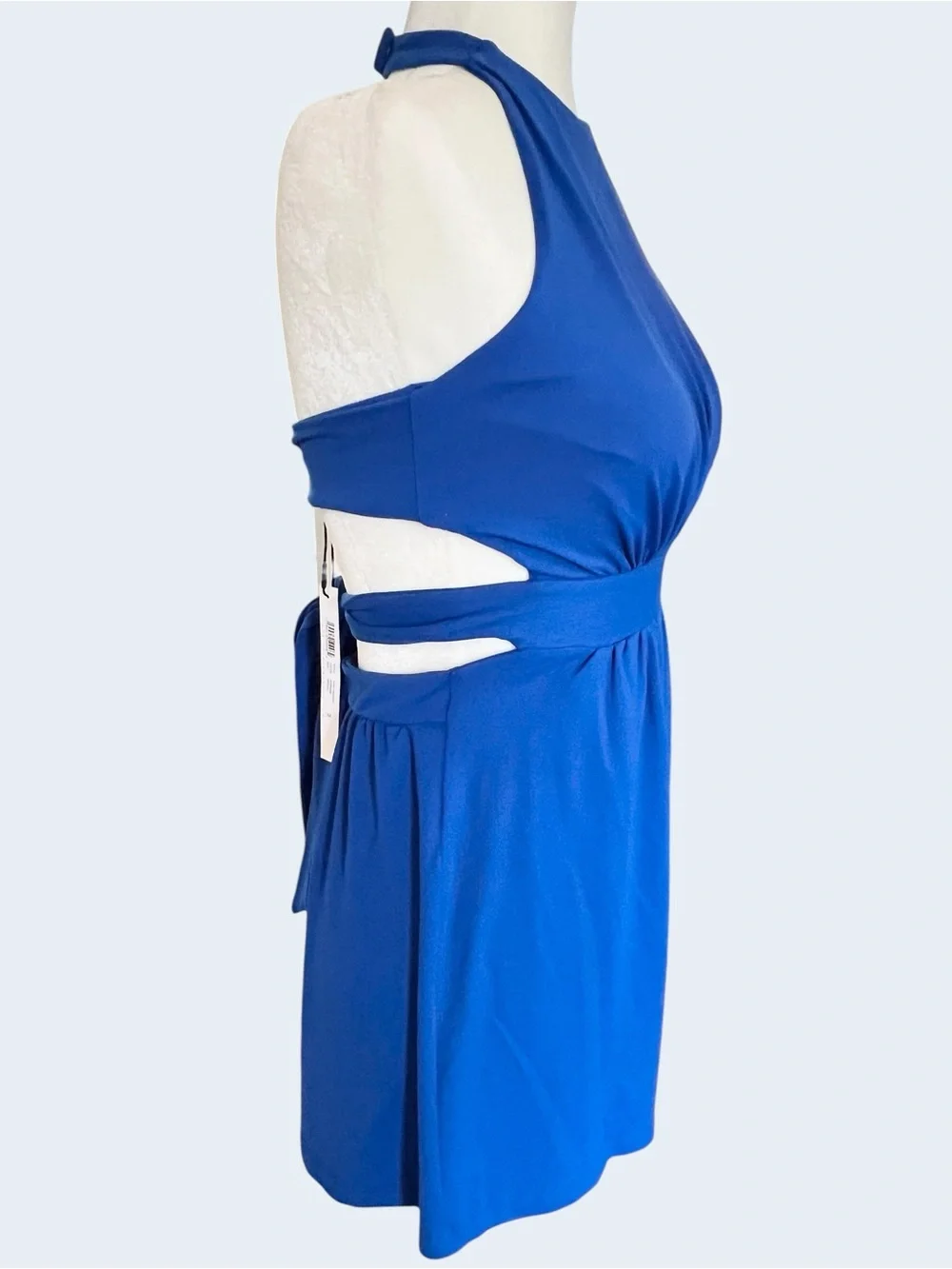 Susana Monaco Sapphire Blue Halter Romper